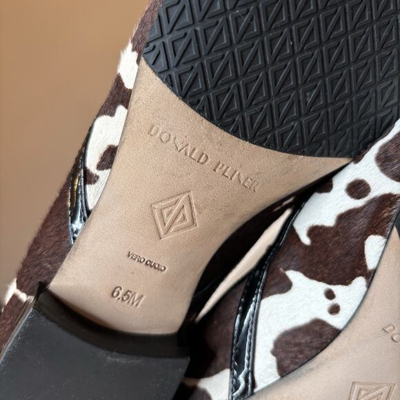 Donald J Pliner Women's Rezza Mixed Print Calf Hair Slippers Shoes US Size 6.5 M - Picture 8 of 10